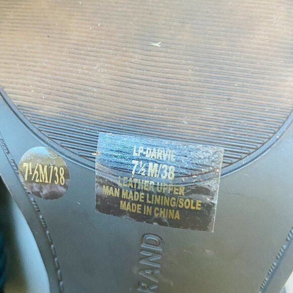 Lucky Brand Women's Black Leather Lace Bootie Open Toe High Heels Size 7.5 M - Picture 7 of 9